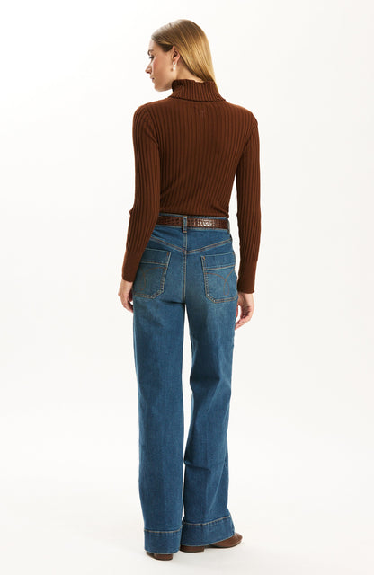 Cotton Cashmere Turtleneck