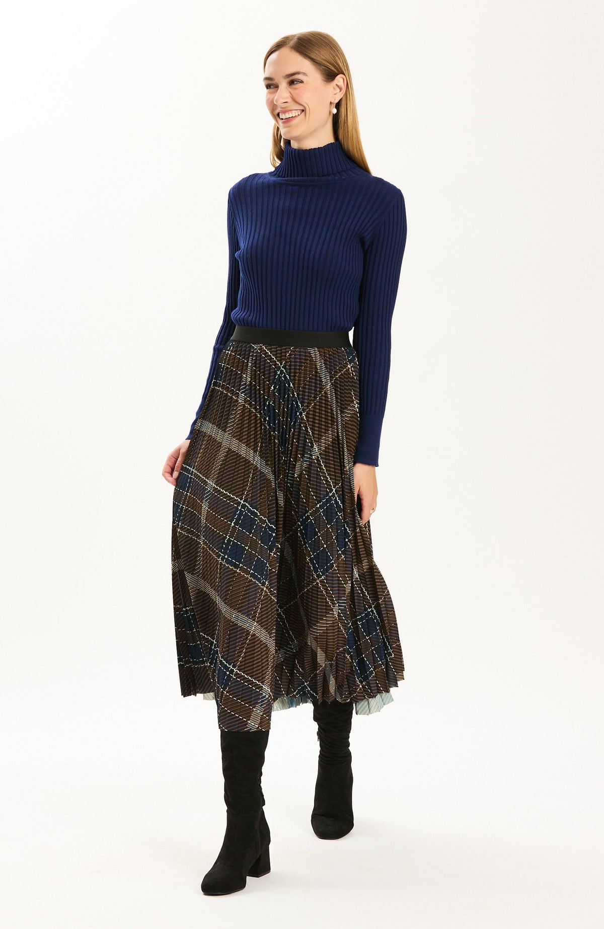 Cara Pleat Skirt - Multi