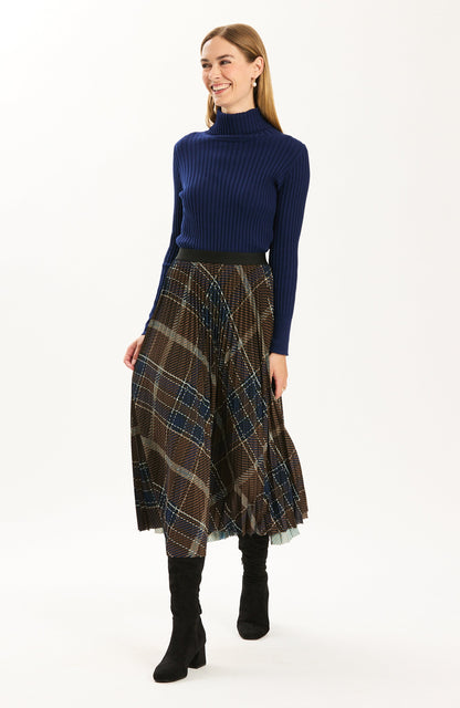 Cara Pleat Skirt - Multi