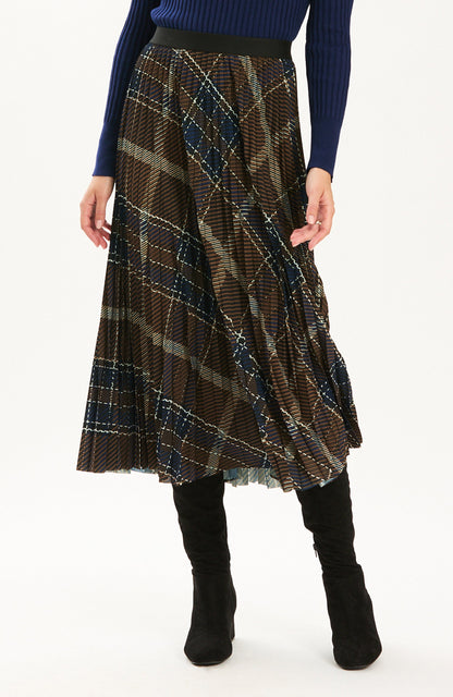Cara Pleat Skirt - Multi