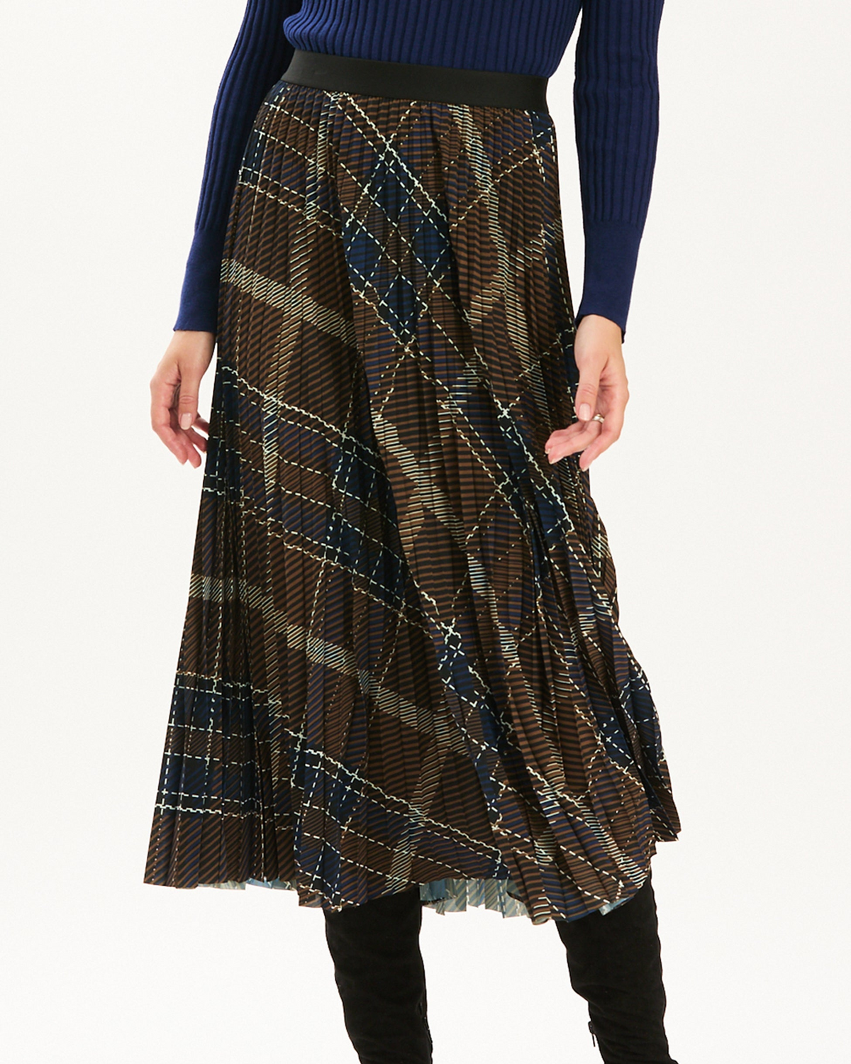 Cara Pleat Skirt - Multi