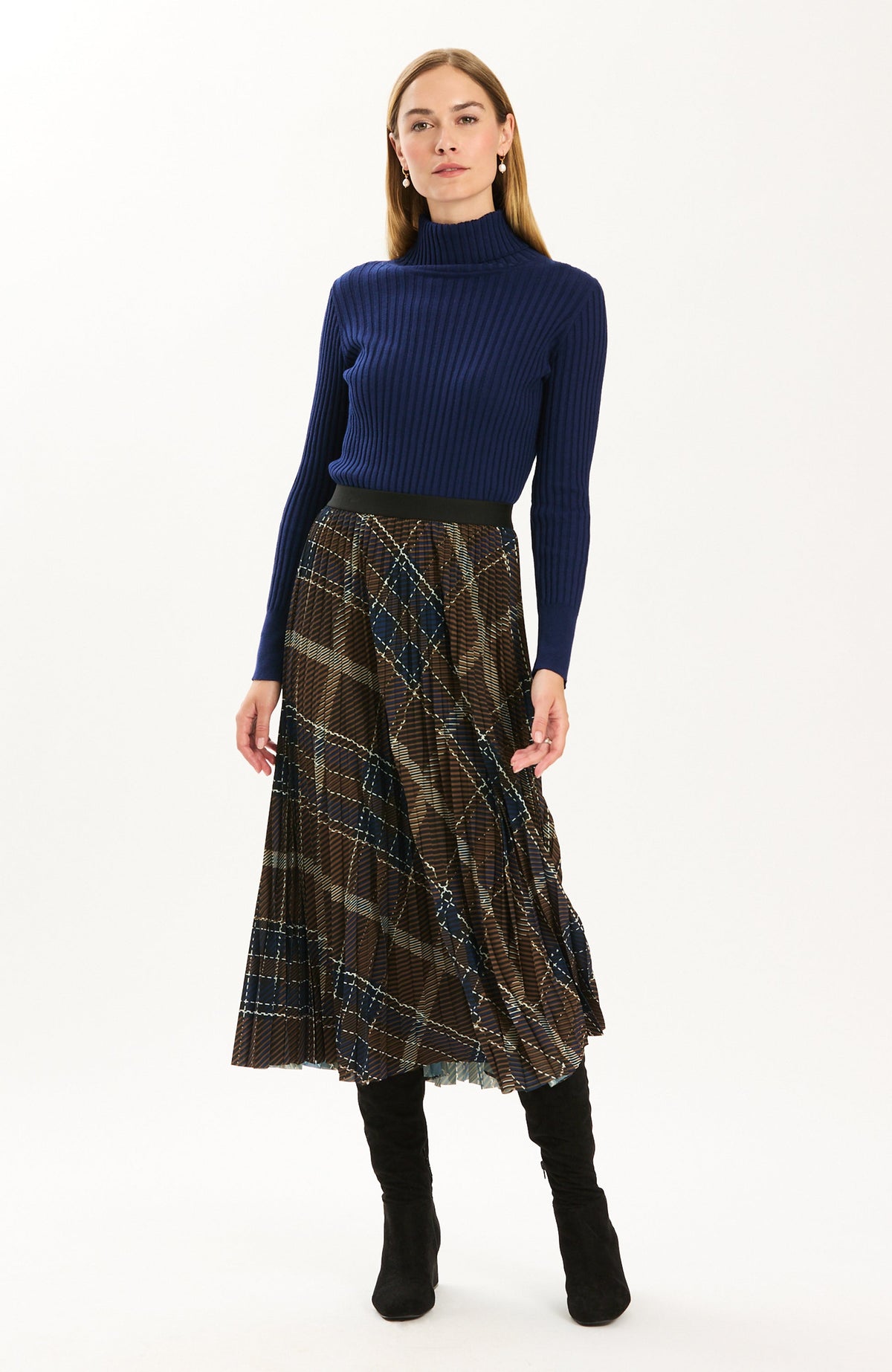 Cara Pleat Skirt - Multi