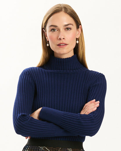 Cotton Cashmere Turtleneck
