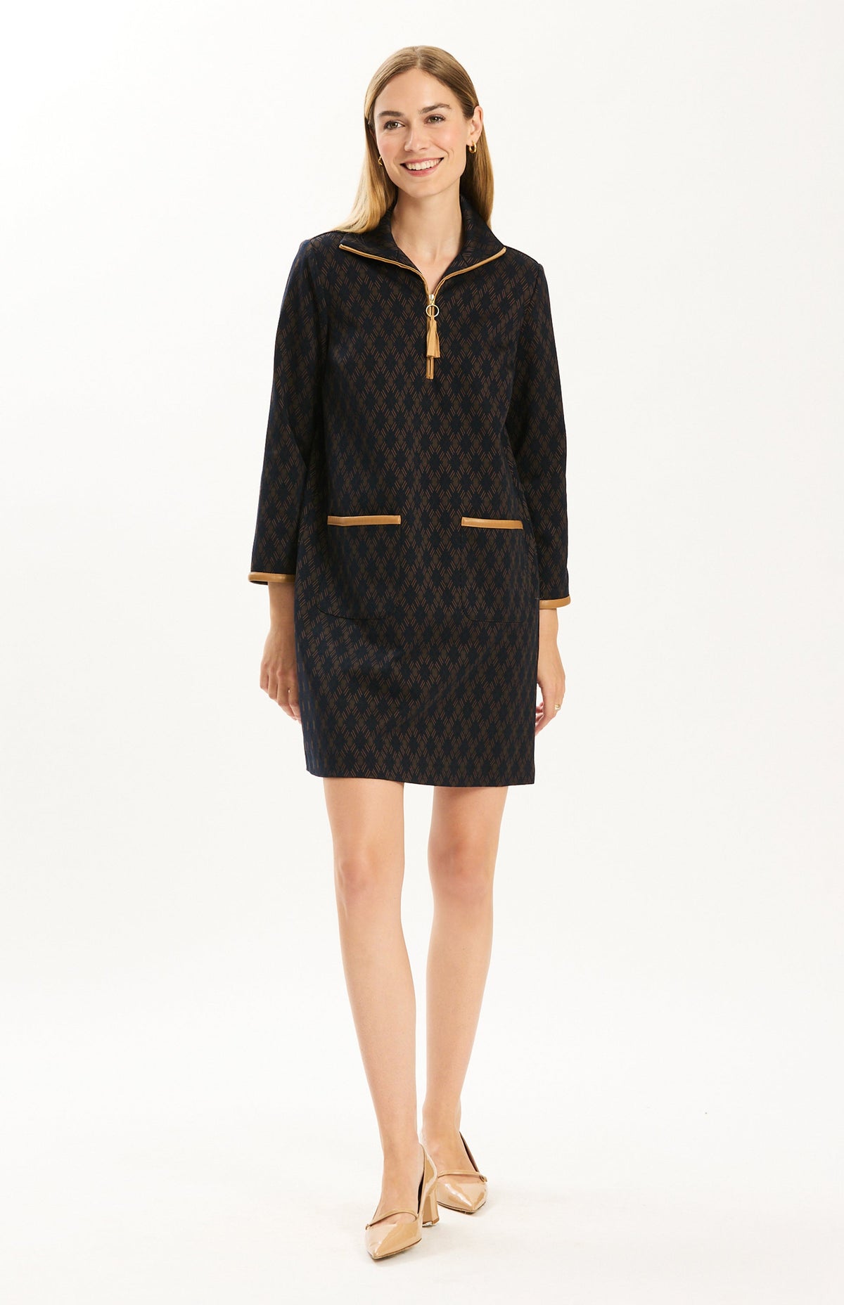 Helena Knit Abstract Dress