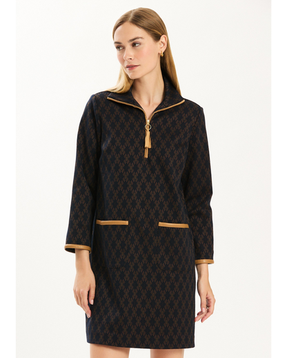 Helena Knit Abstract Dress