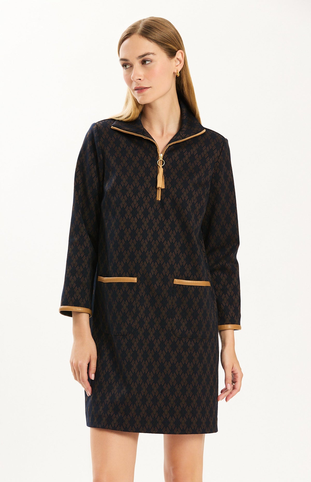 Helena Knit Abstract Dress