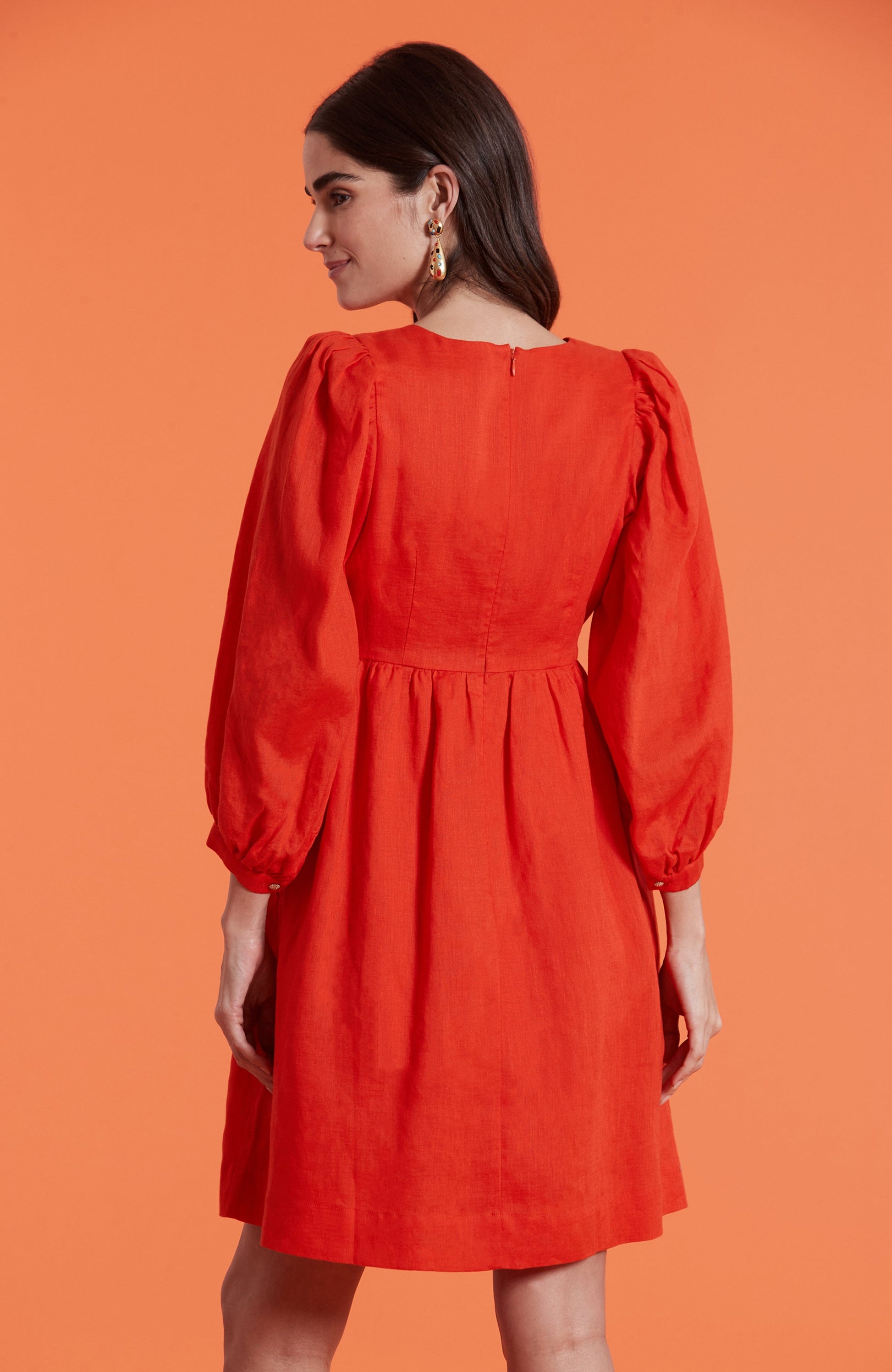 Tyler Be Eva Linen Mini Dress Tyler Be Eva Linen Mini Dress