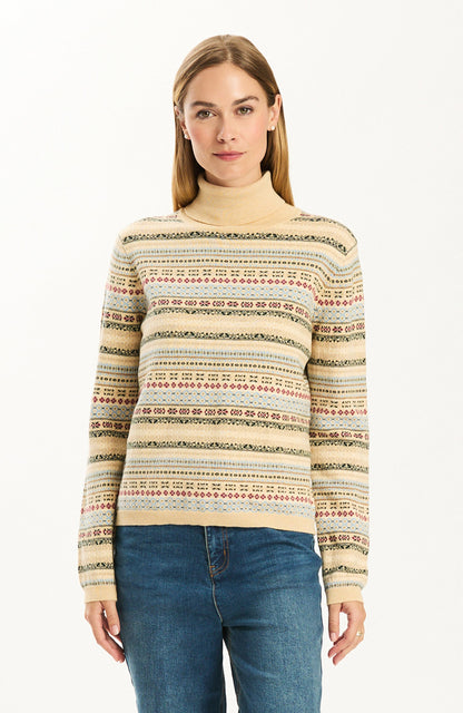 Jen Fair Isle Turtleneck Sweater