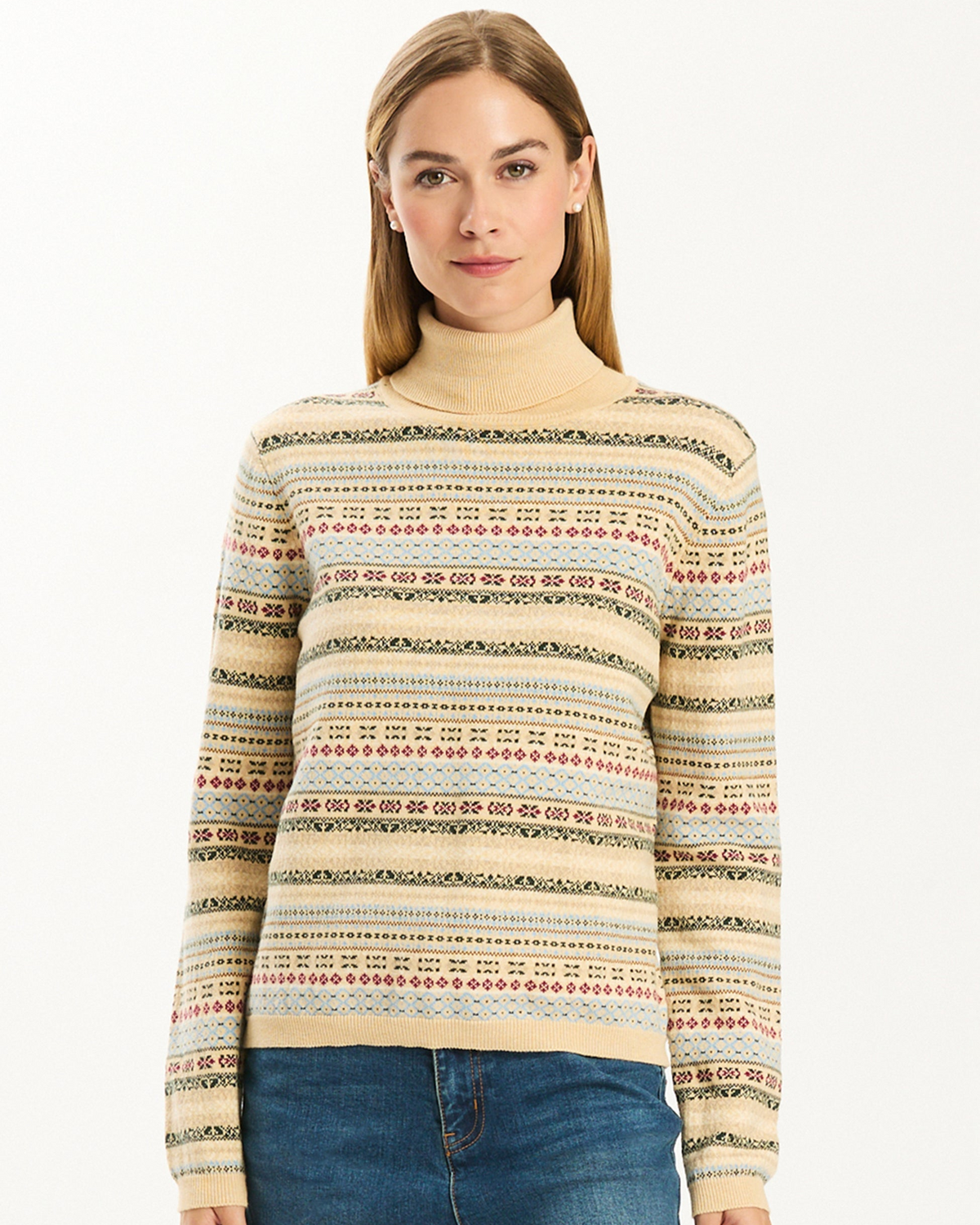 Jen Fair Isle Turtleneck Sweater