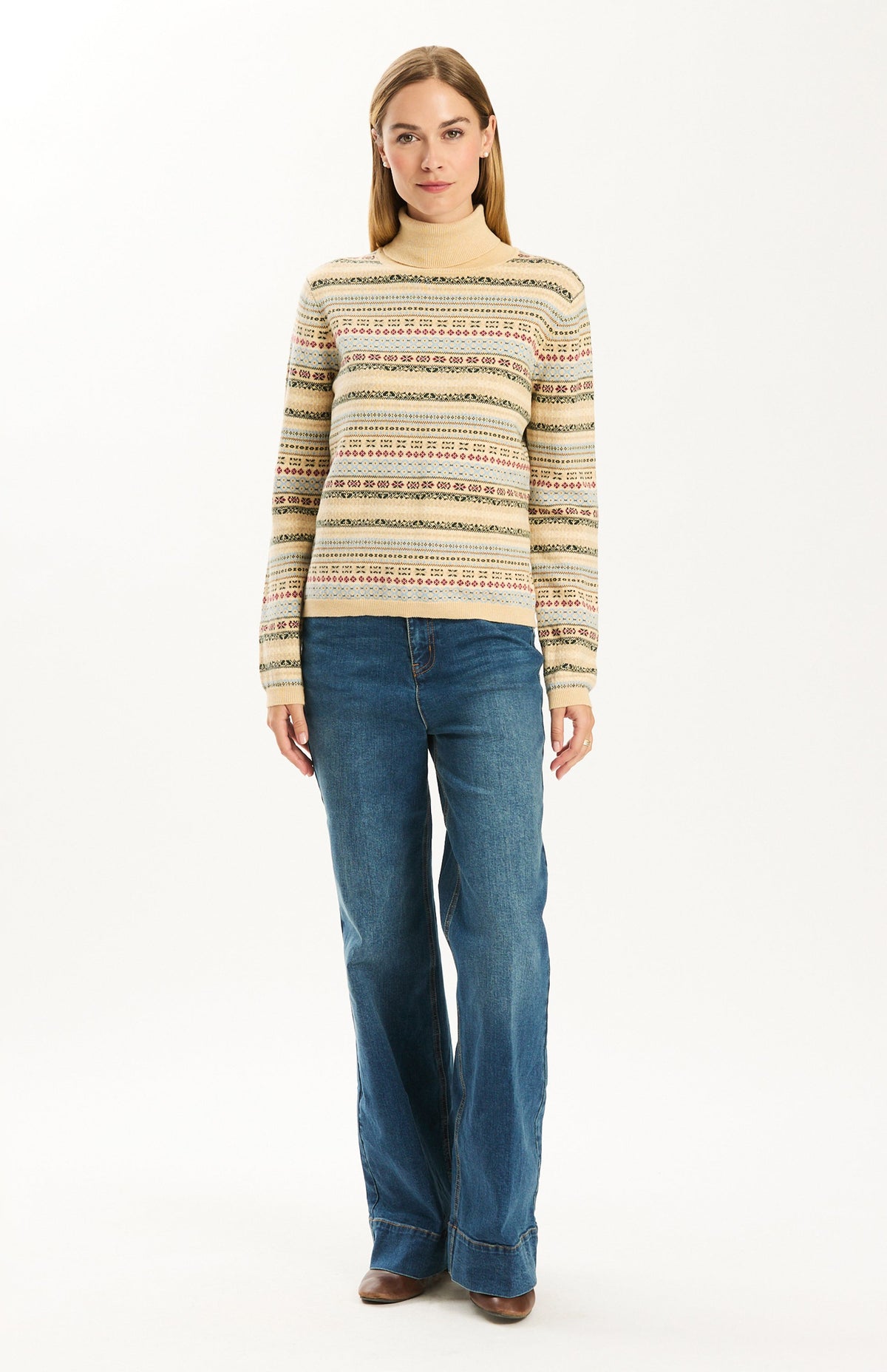 Jen Fair Isle Turtleneck Sweater