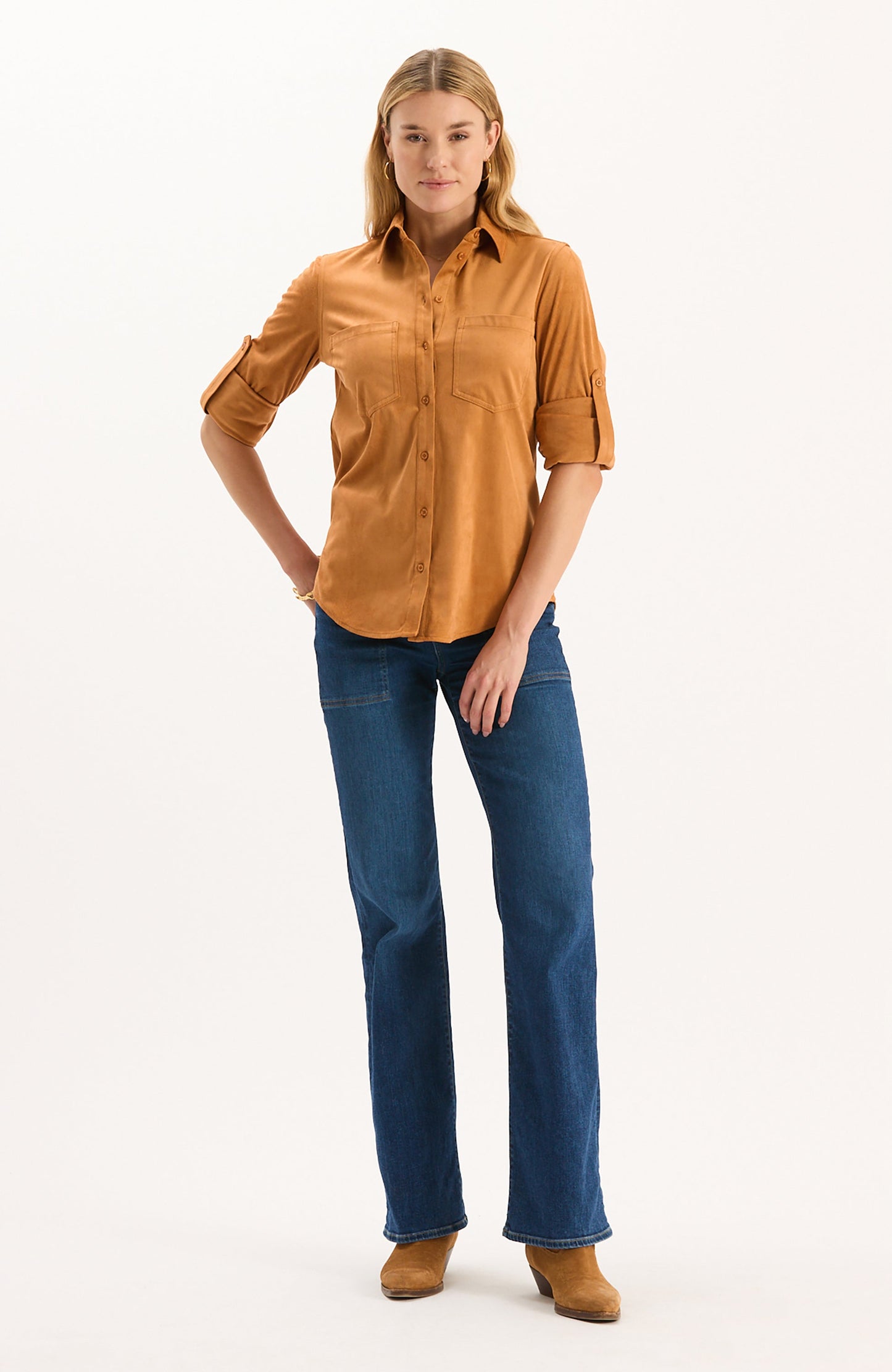 Addison Faux Suede Shirt