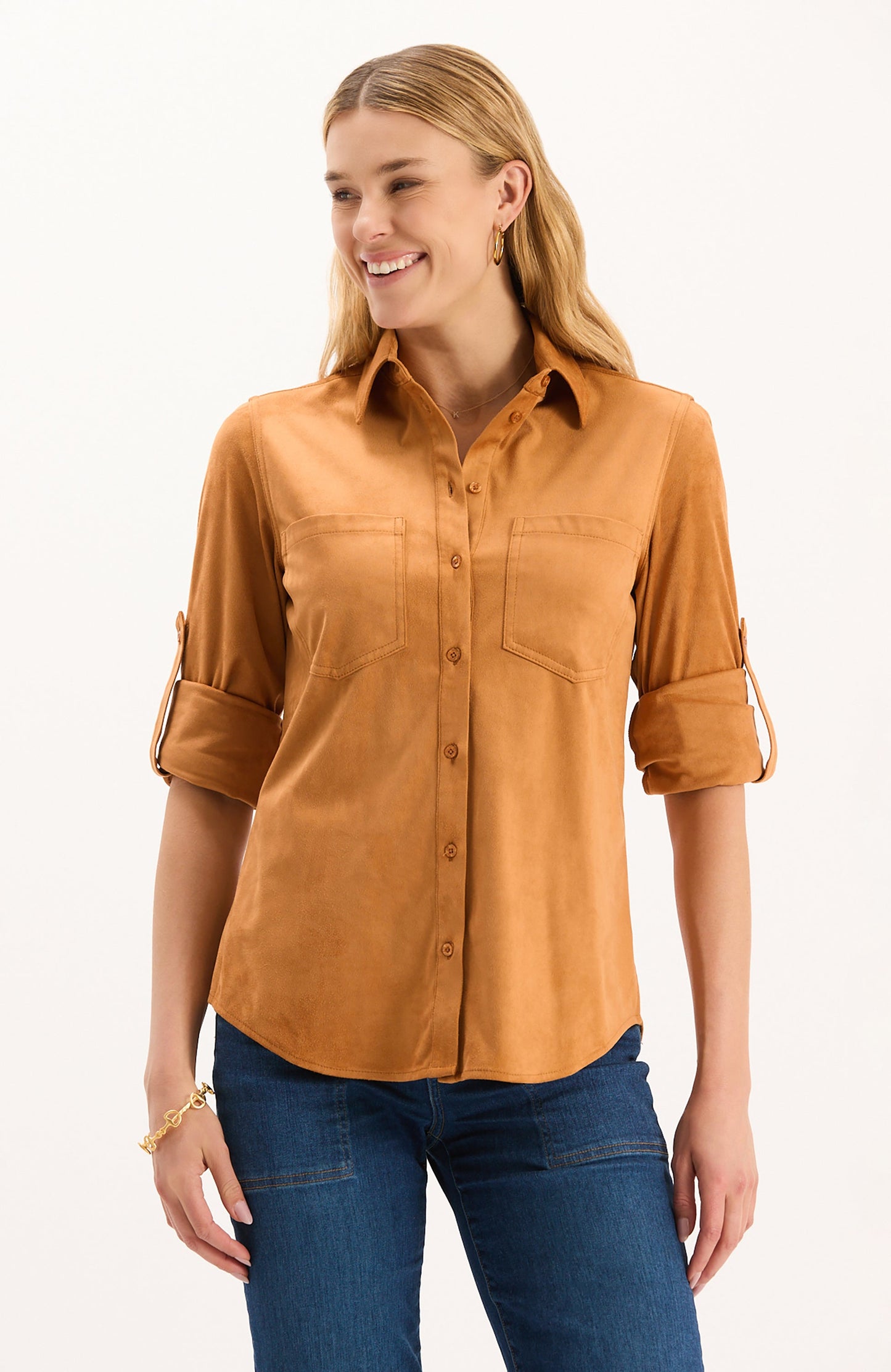 Addison Faux Suede Shirt