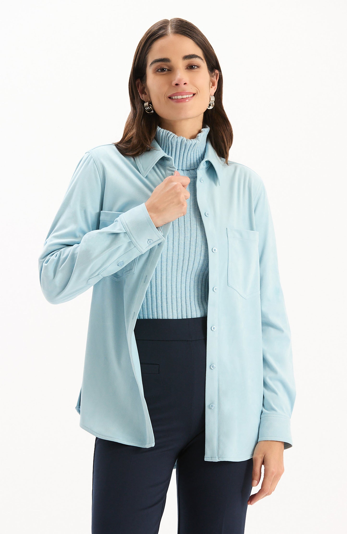 Addison Faux Suede Shirt