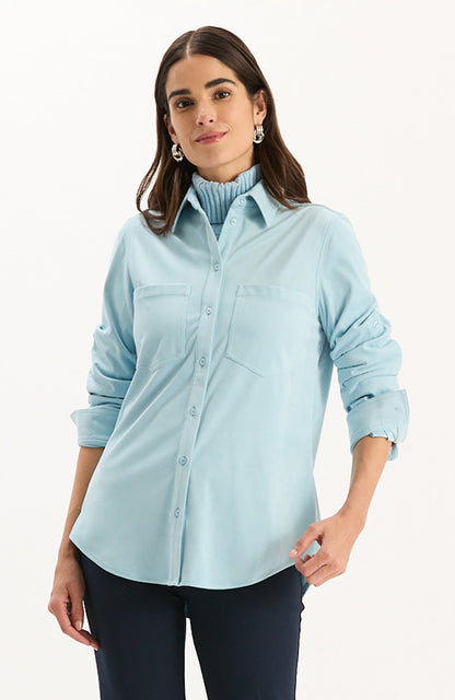 Addison Faux Suede Shirt