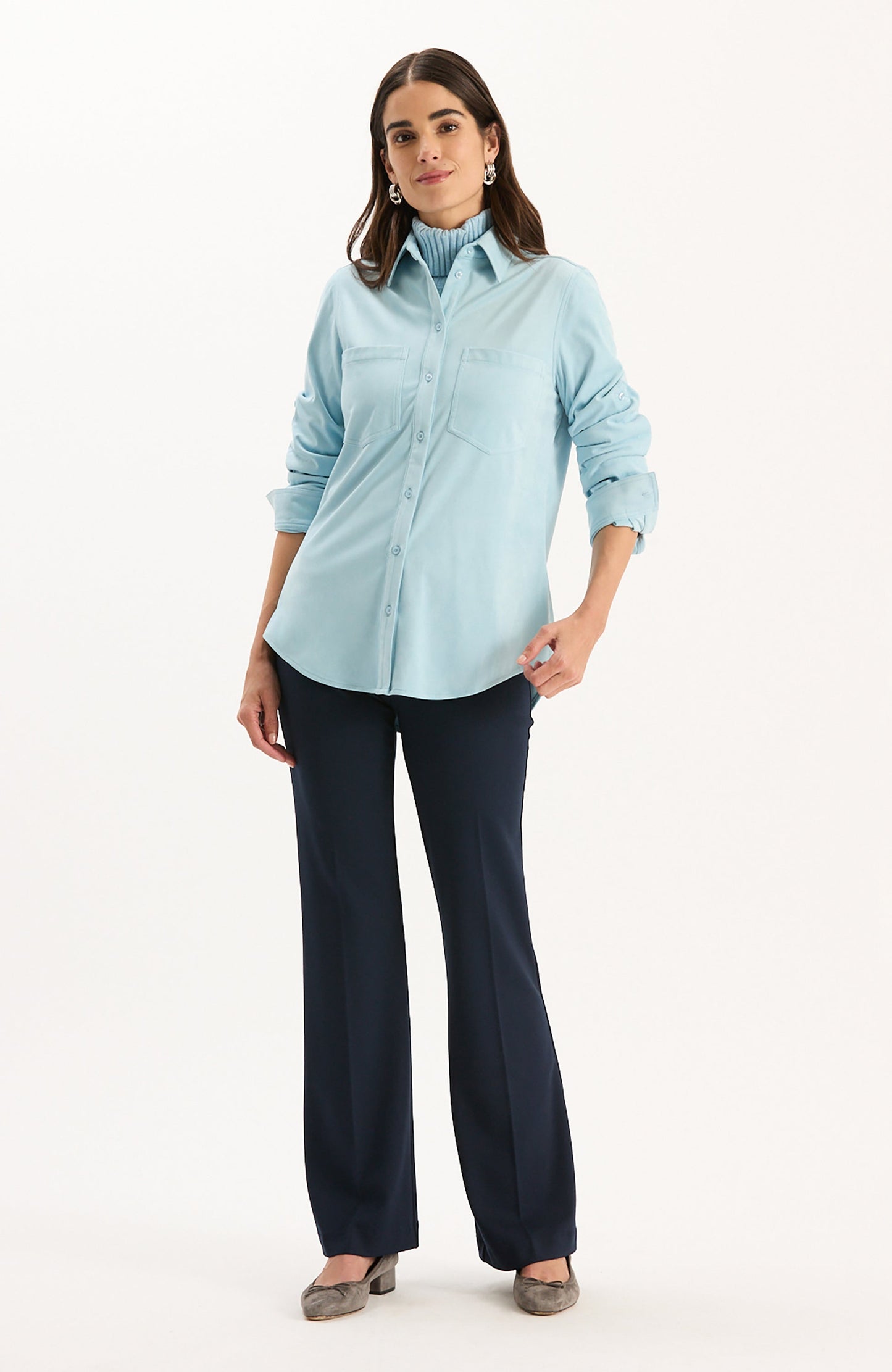 Addison Faux Suede Shirt