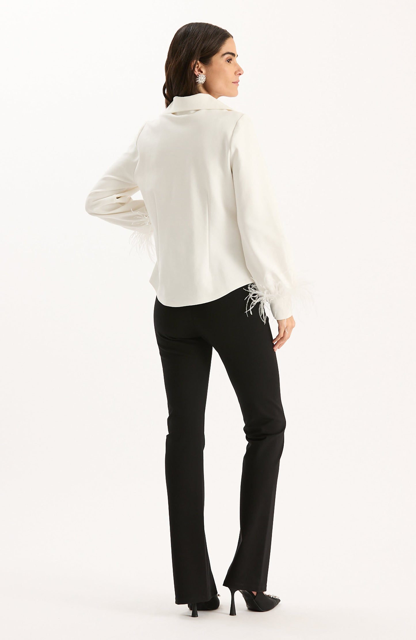 Erin Ponte Feather Sleeve Top