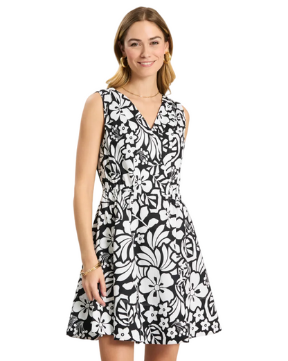 Emory Floral Sleeveless Wrap Dress