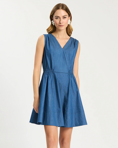 Emory Sleeveless Wrap Dress
