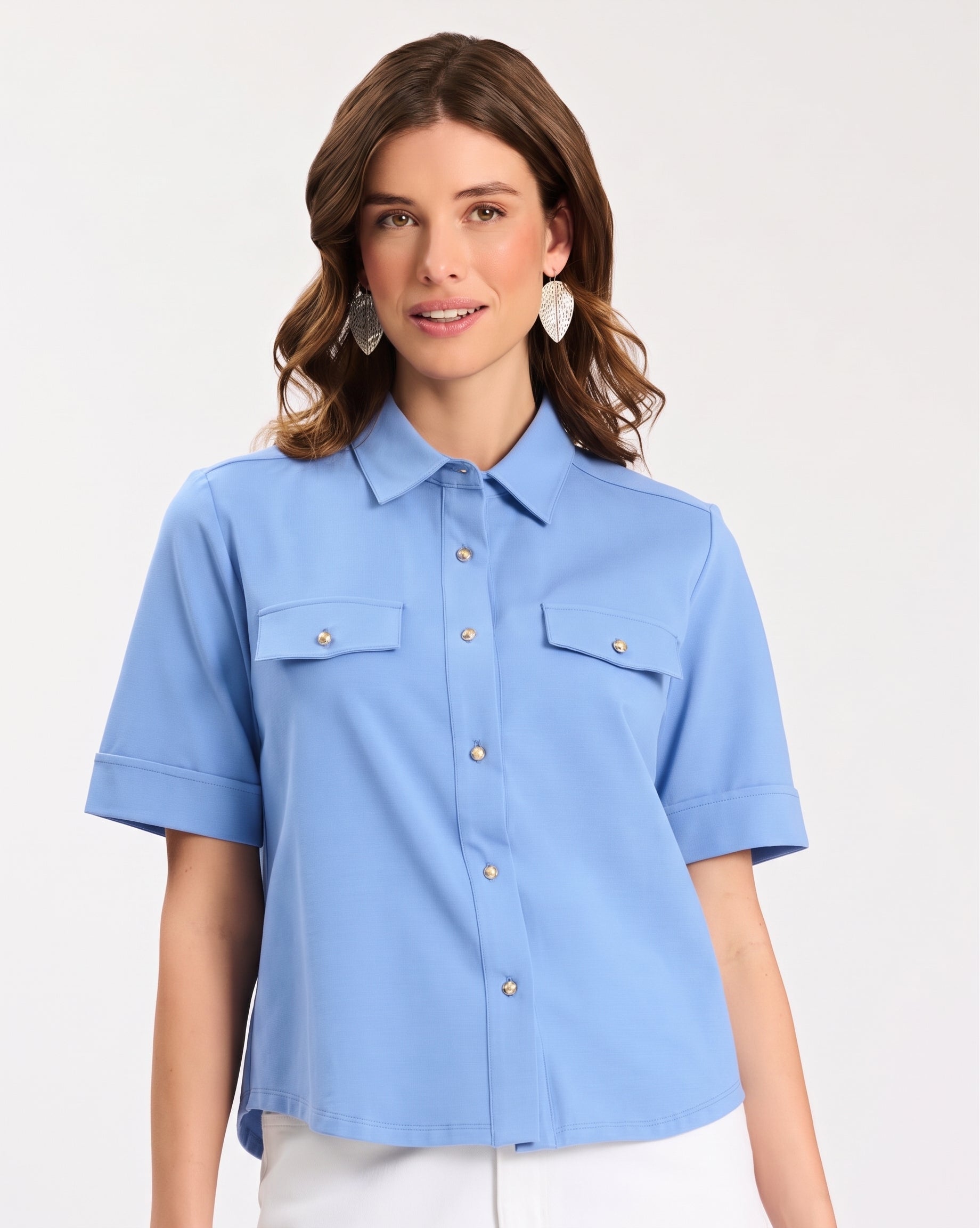 Gold Button Club Shirt