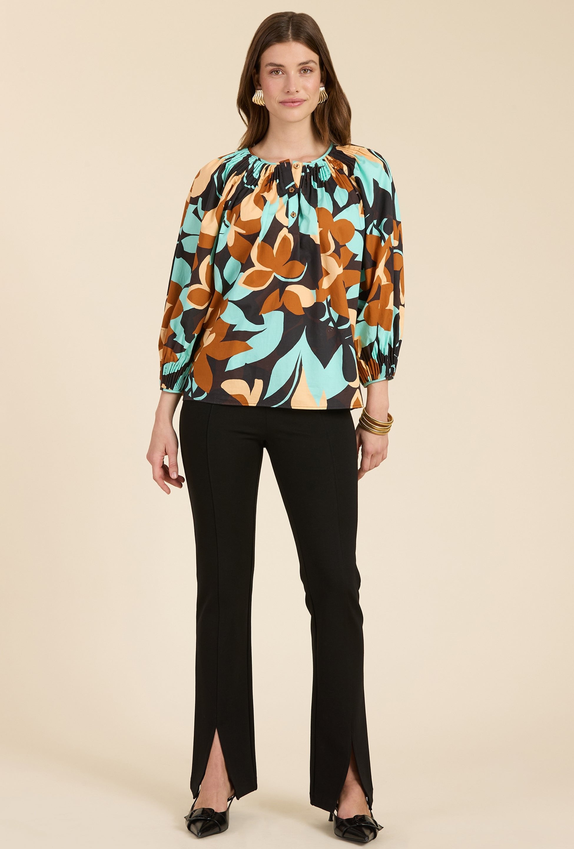 Margie Ponte Slit Front Pant