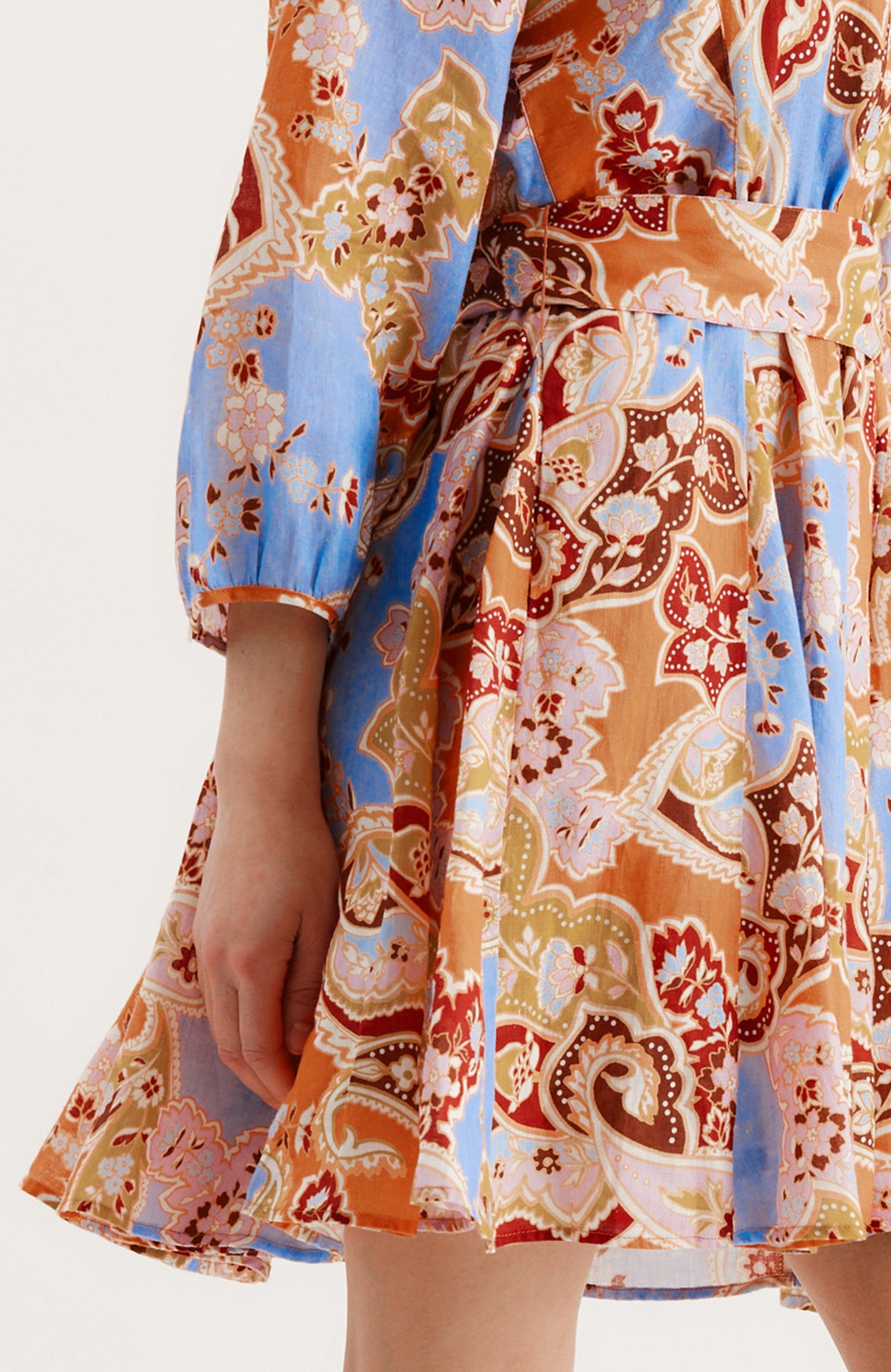 paisley print linen dress Paisley 11