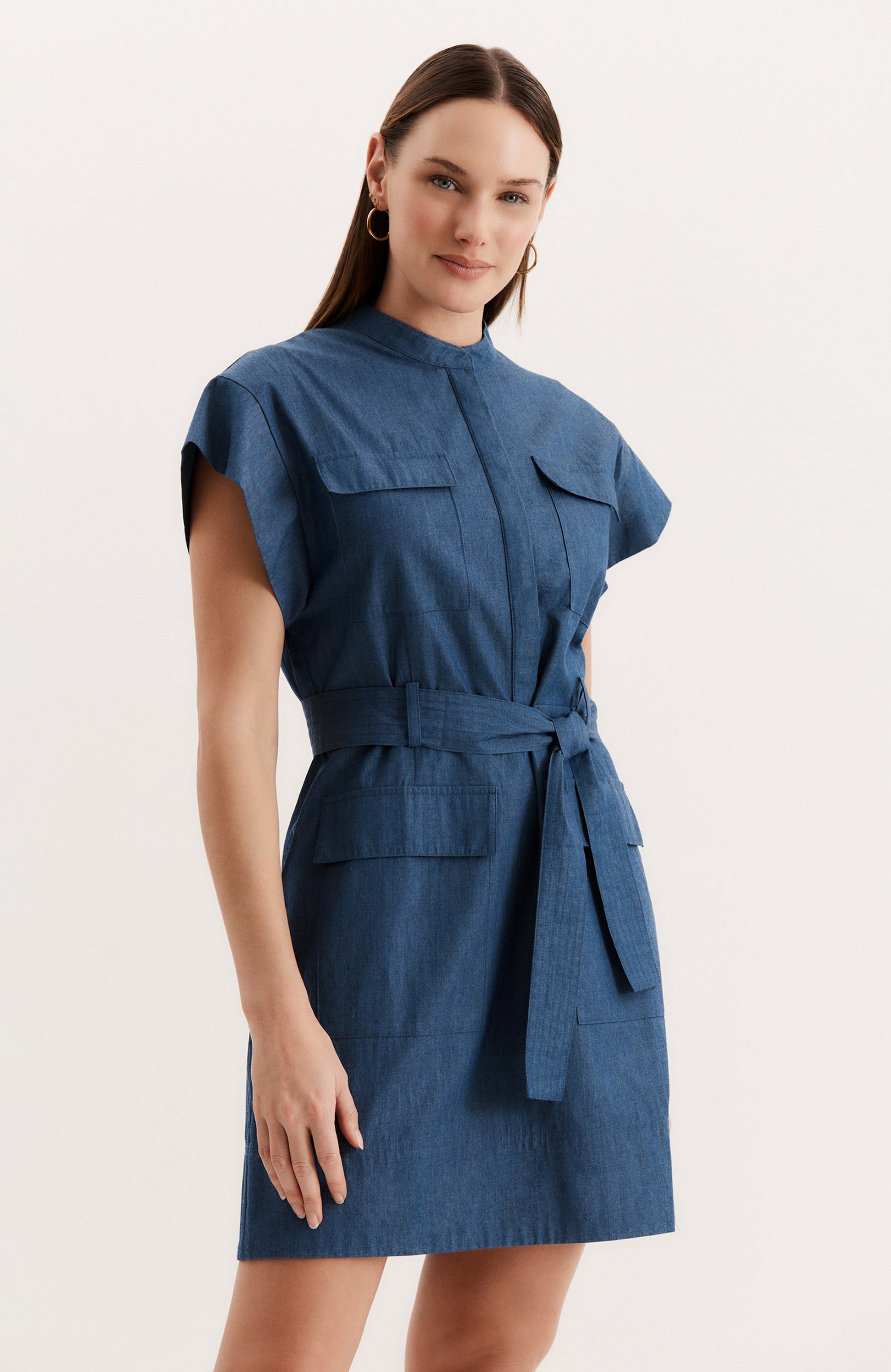 Tyler Be Wendy Shirtdress, Navy / 8 Tyler Be Wendy Shirtdress, Navy / 8