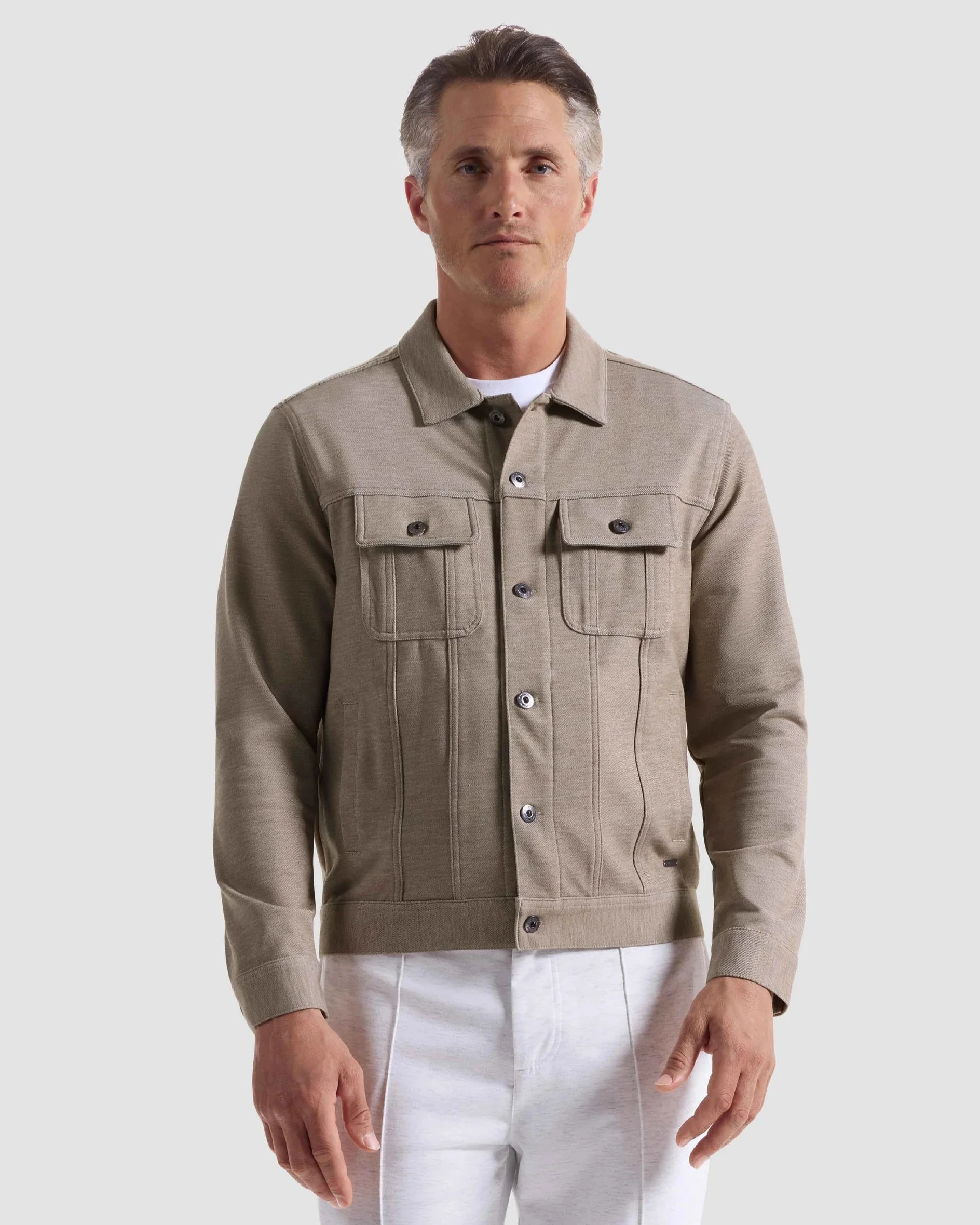 L/S Knit Denim Style Jkt