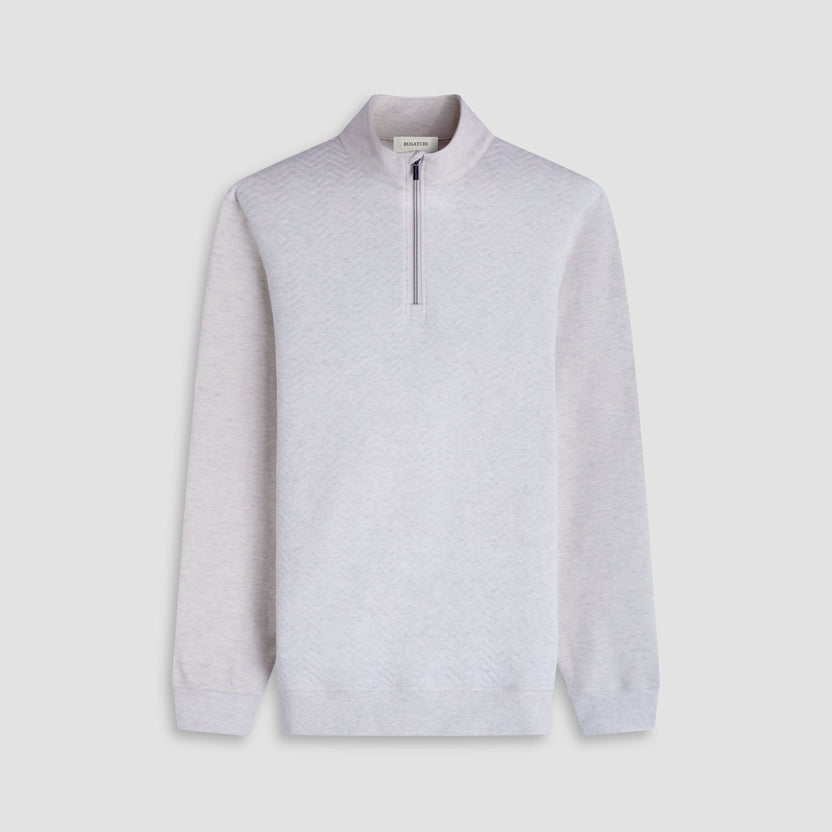 Chevron Melange 1/4 Zip Pullover