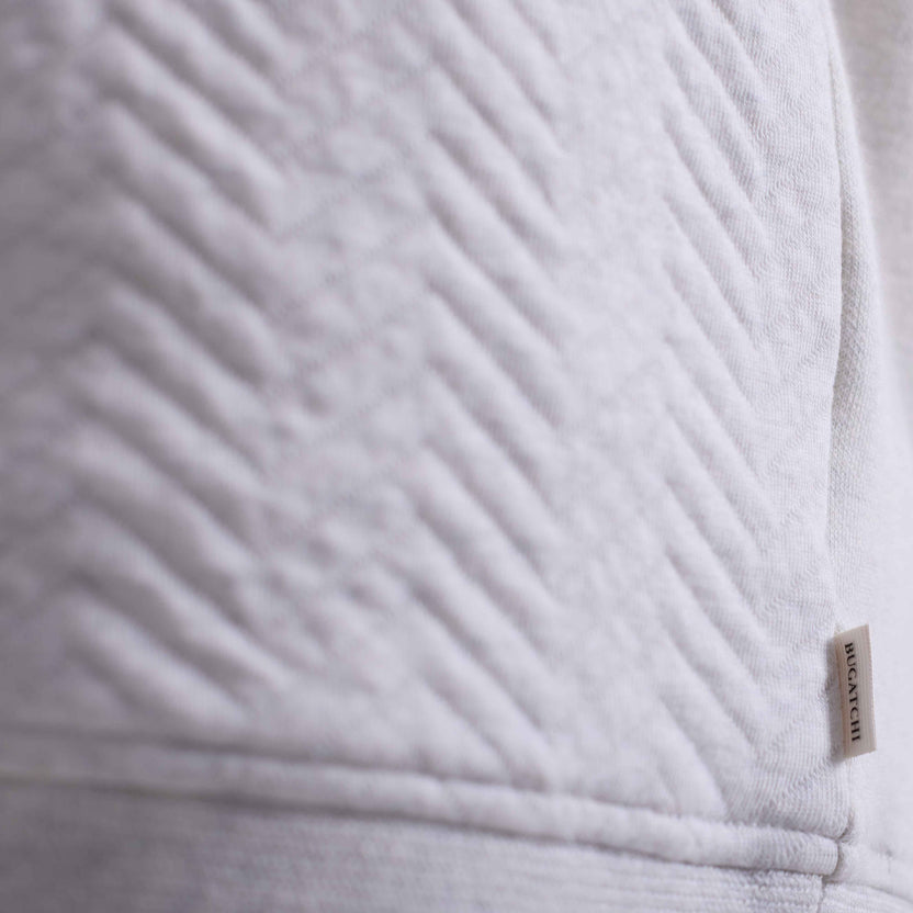 Chevron Melange 1/4 Zip Pullover