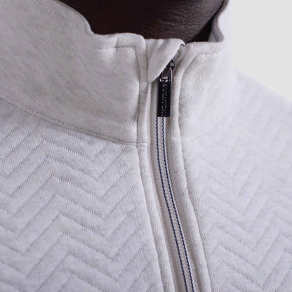 Chevron Melange 1/4 Zip Pullover