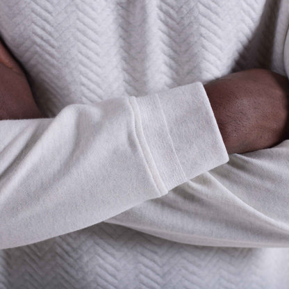 Chevron Melange 1/4 Zip Pullover