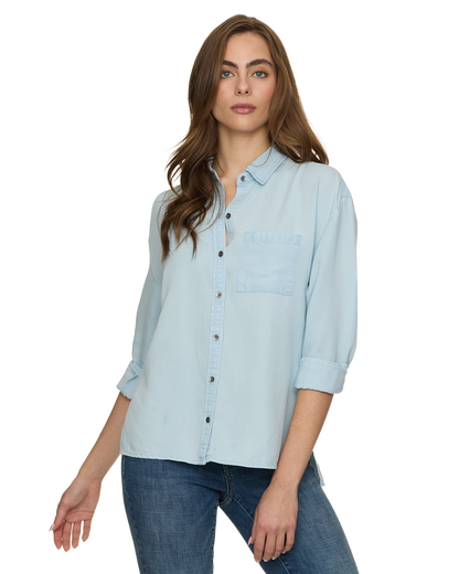 Miriah BF Hi-Low Button Down Shirt