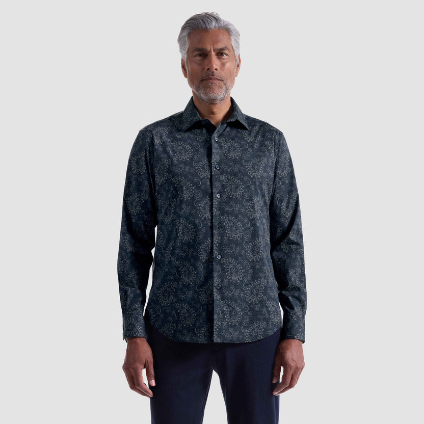 L/S Axel Woven Shaped - Navy