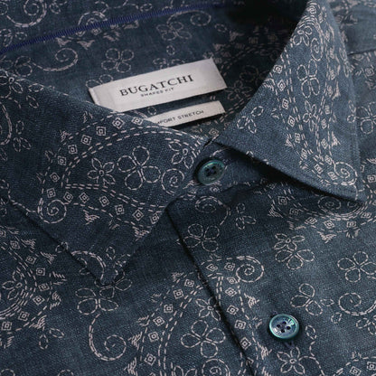 L/S Axel Woven Shaped - Navy