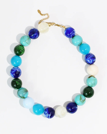 Sea Glass Bead Necklace
