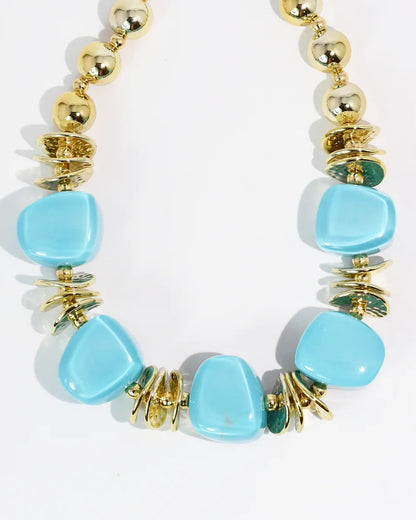 Radiant Loop Turquoise Necklace