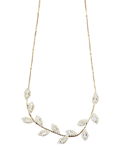 CZ Leaf Necklace