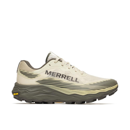Agility Peak 6 M - Burlap by MERRELL, green and beige men's trail running shoe, HCO