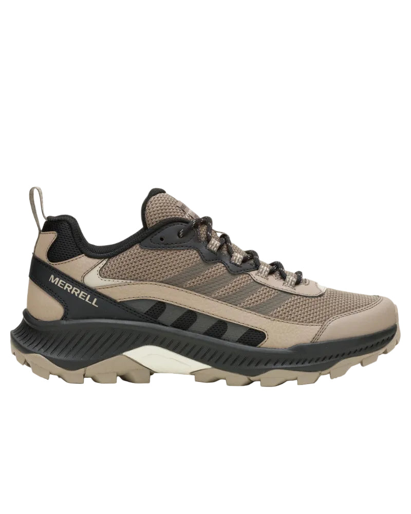 Speed Strike 2 M - Fungi beige and black hiking shoe with rugged sole by MERRELL, Men's Shoes HCO