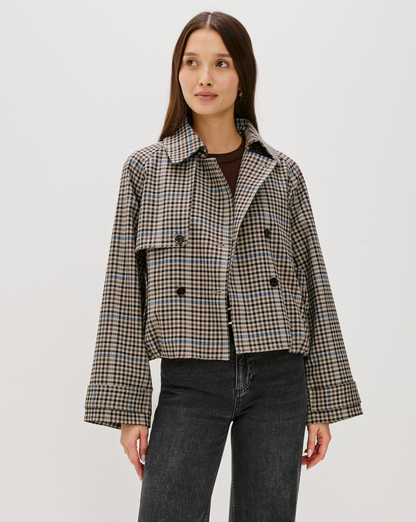 Jett Jacket - Mocha Check