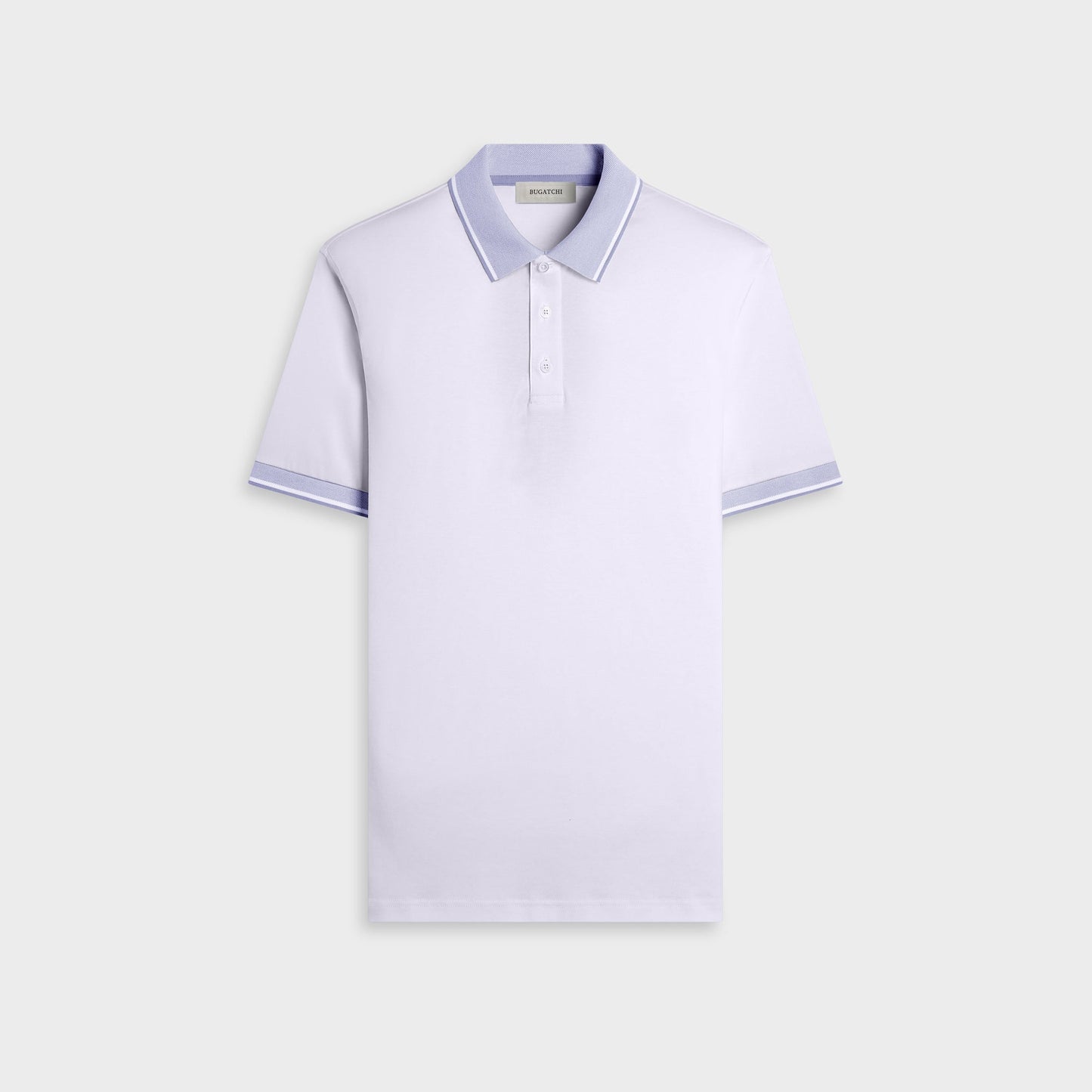 S/S Three Button Polo - White