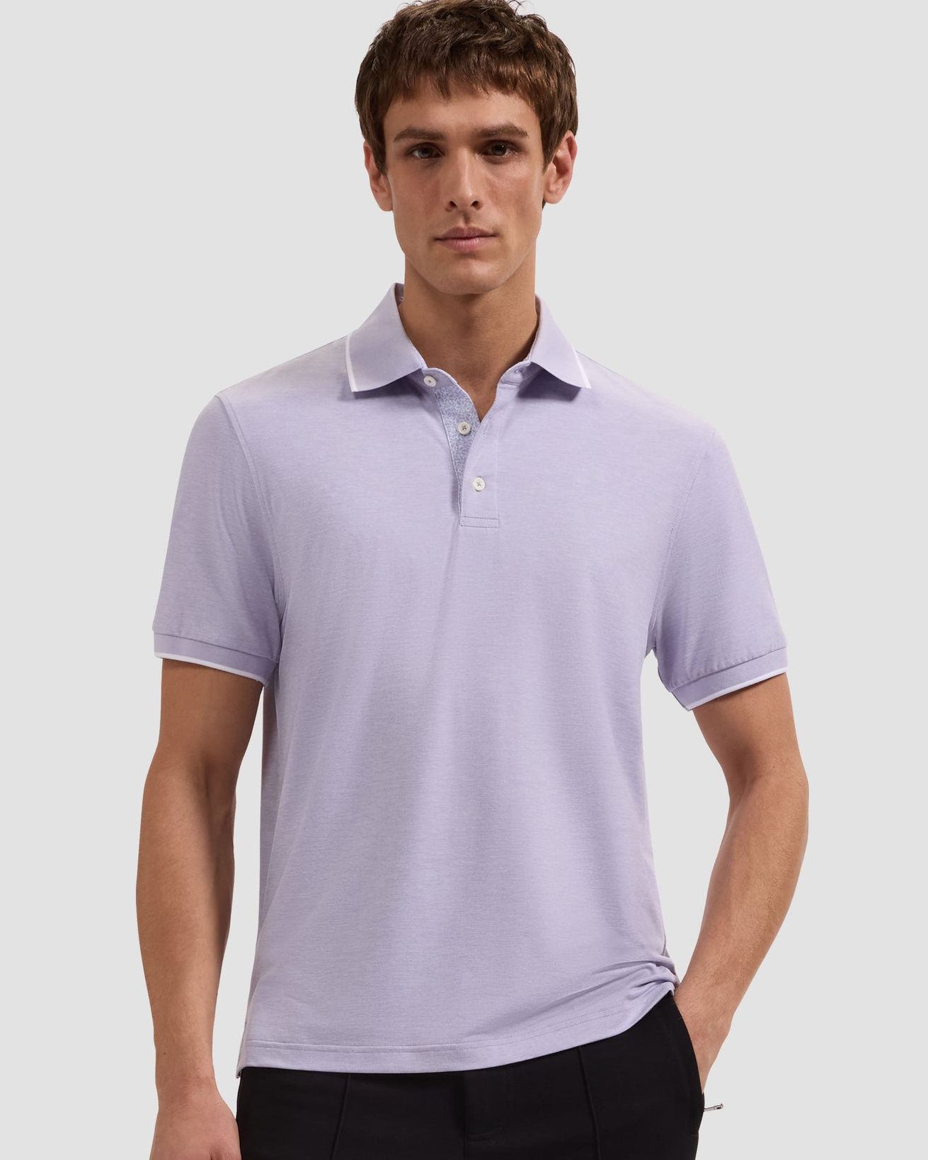 SS 3 Btn Performance Polo - Lavender