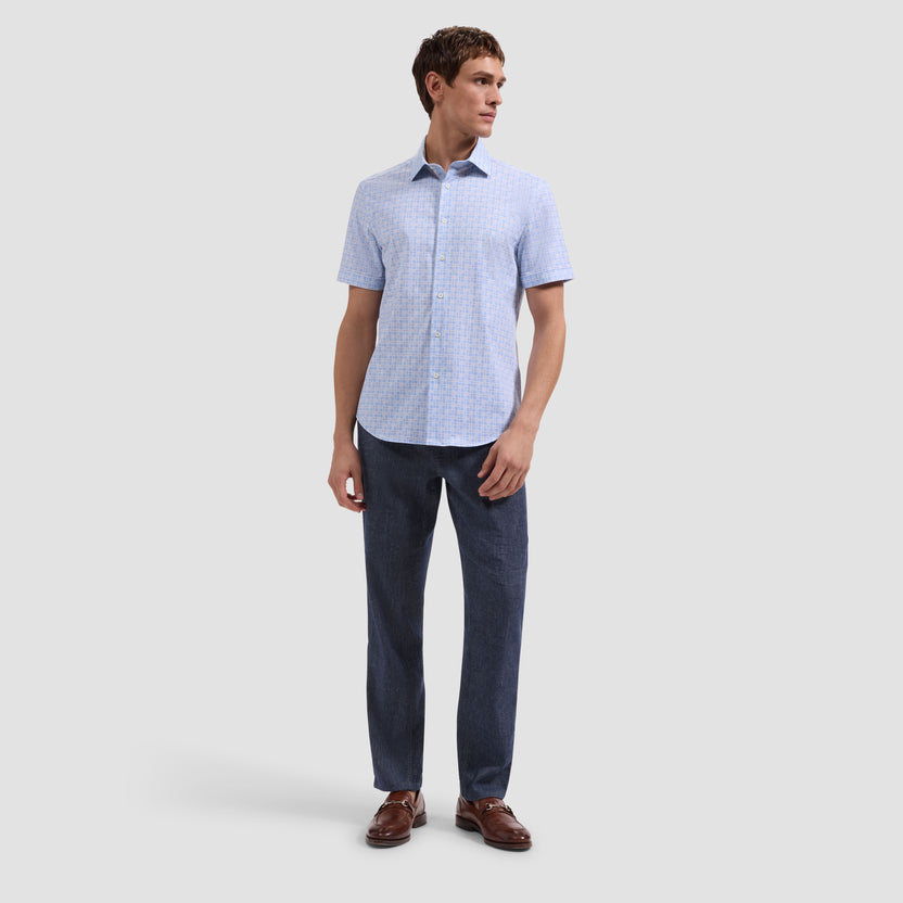 Ooohcotton Miles SS Shirt - Air Blue
