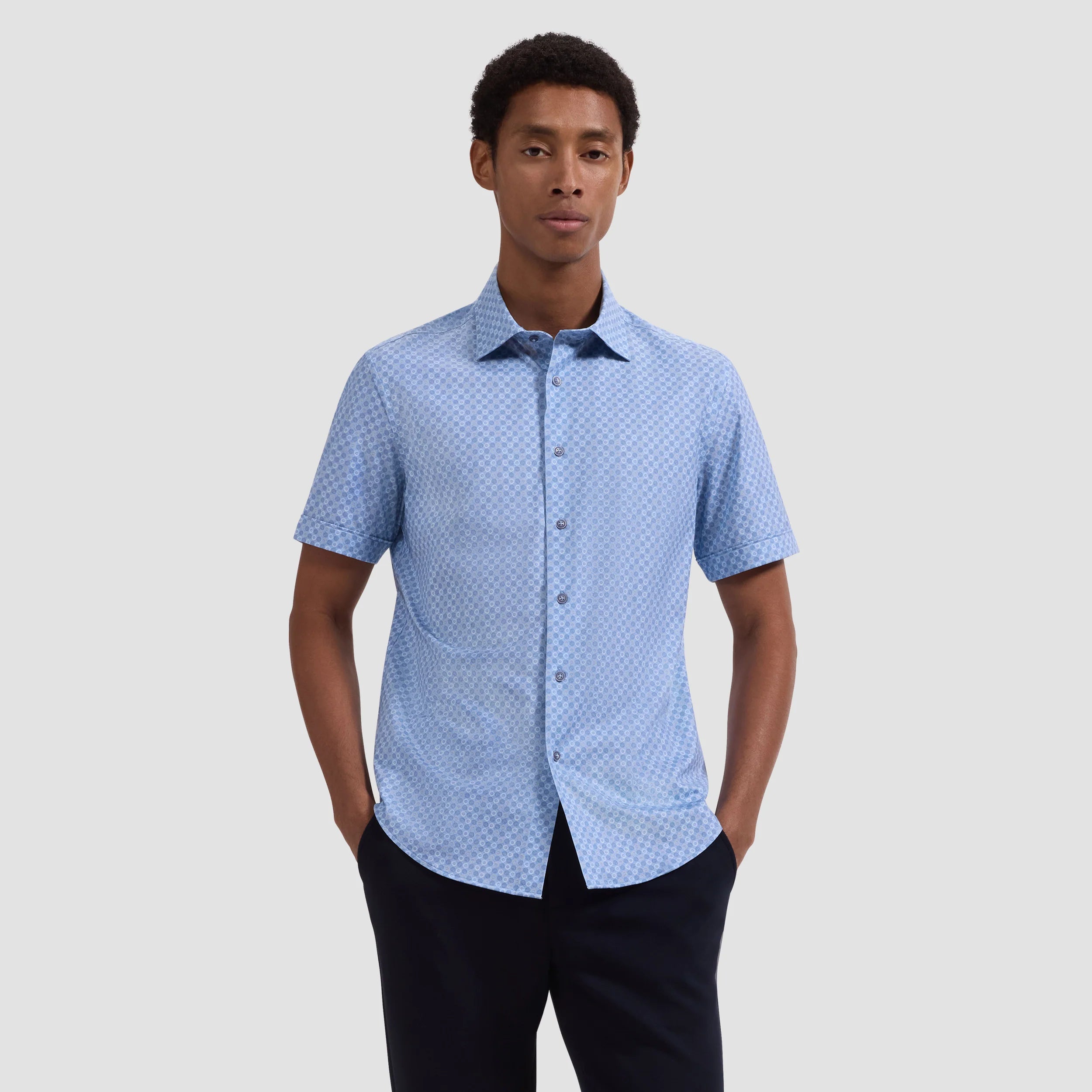 Miles OoohCotton® Geometric Short-Sleeve Shirt