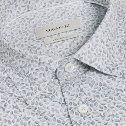 Miles OoohCotton® Leaf Print Short-Sleeve Shirt - Sand