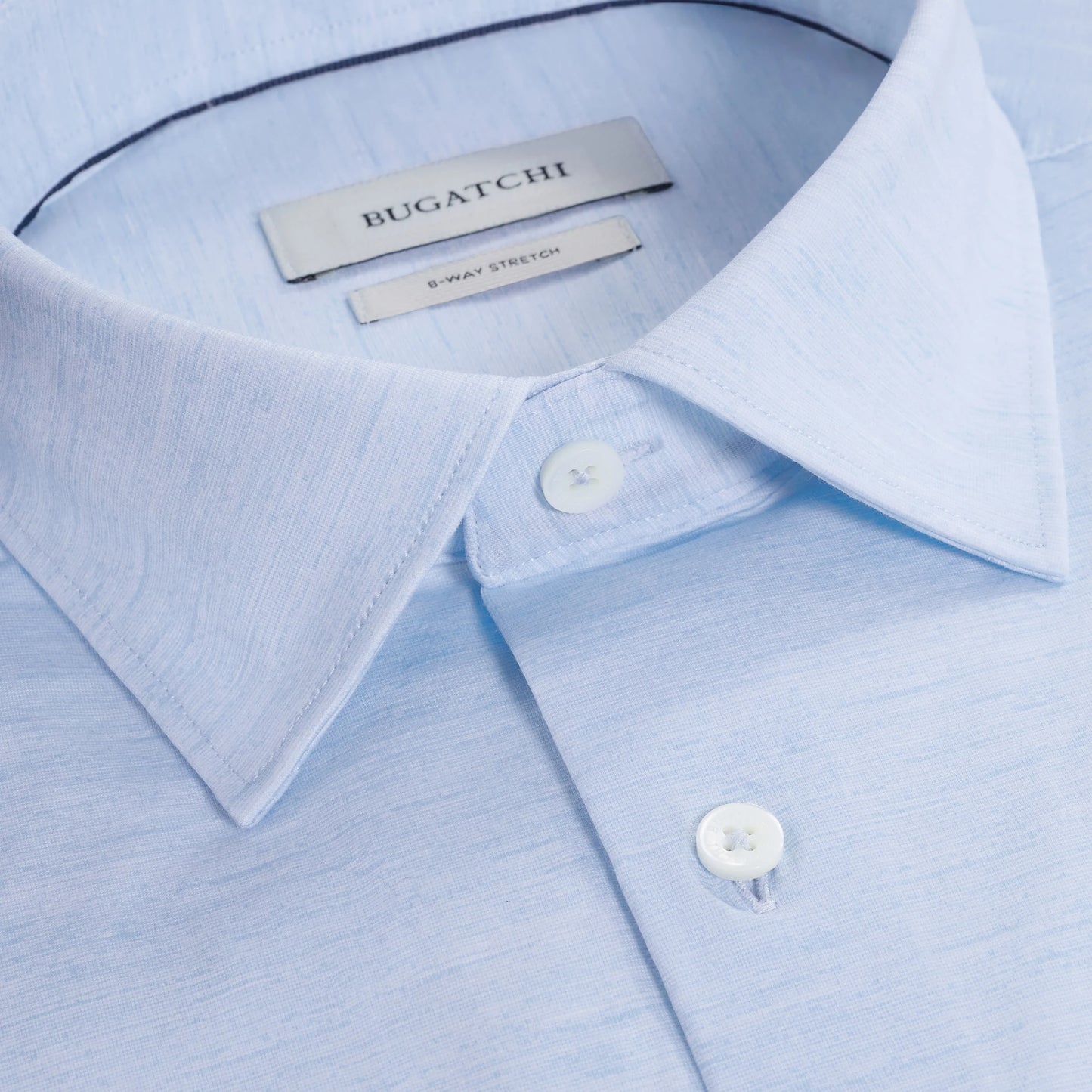 Miles OoohCotton® Melange Short-Sleeve Shirt - White