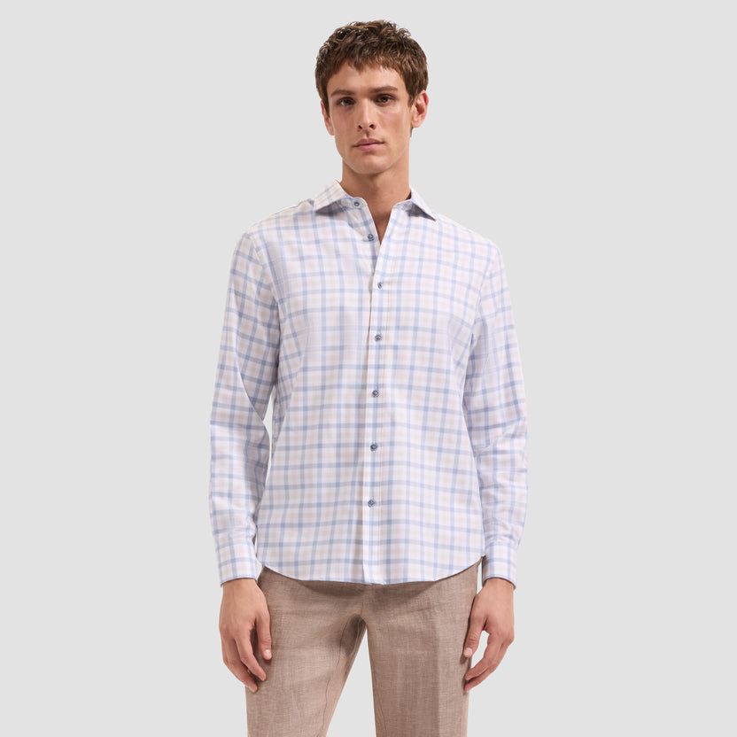 Axel Plaid Shirt - Air Blue