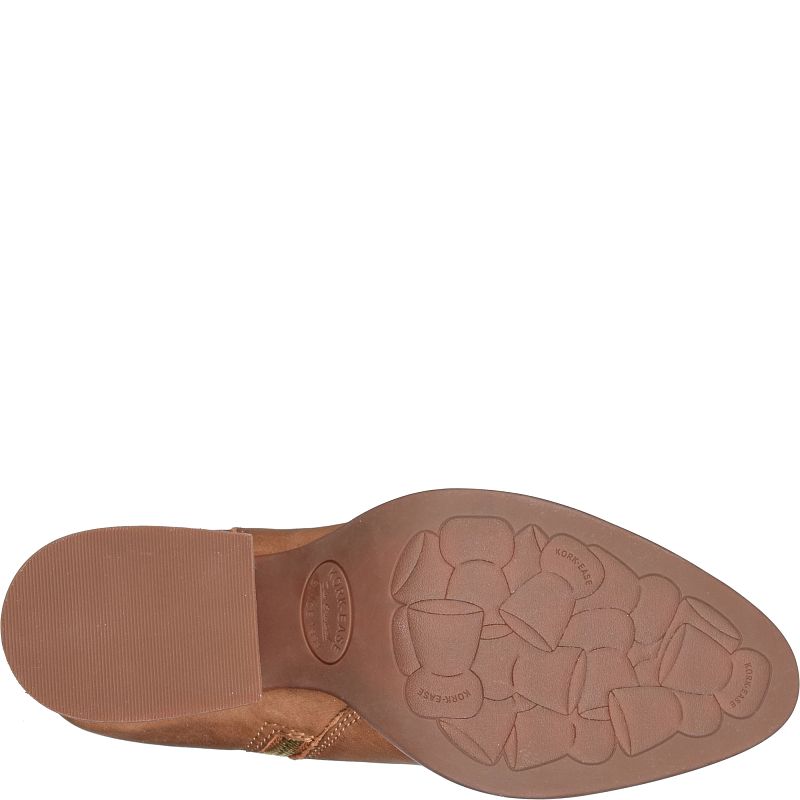 Sioux - Brown KORKEASE women's brown Chelsea boot outsole with floral pattern