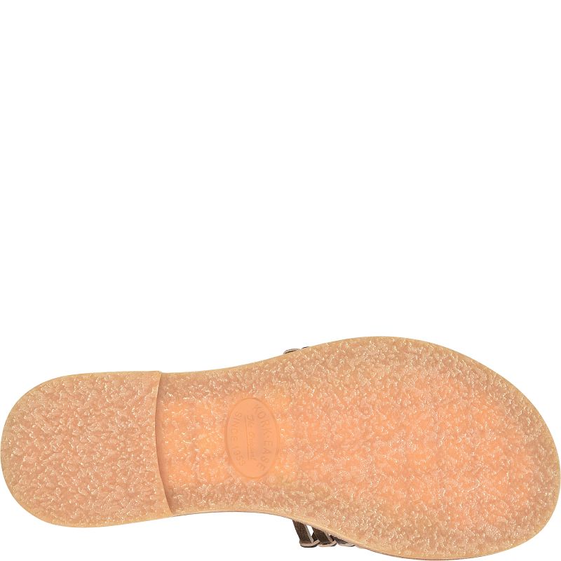 Deja - Bronze sandal outsole in durable rubber with textured grip by KORKEASE from HCO Sandals