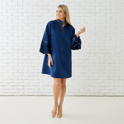 Keri Sparkle Dress Navy
